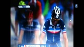 Mondiaux cyclisme 2015  un maillot exceptionnel pour Kévin Ledanois [upl. by Nedearb]