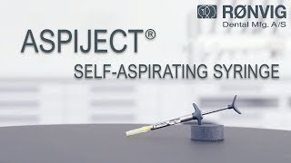 ASPIJECT selfaspirating dental cartridge syringe [upl. by Areval]