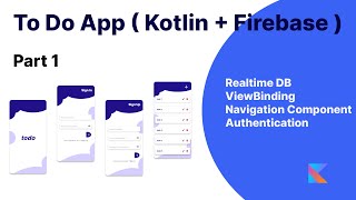 ToDo App in Kotlin  Firebase   Part 1  Android Studio 2022 androidstudio [upl. by Naugal]