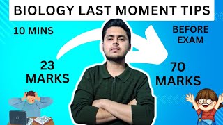 Biology last minutes tips 🔥 presentation  time management  15 mins before writing  12th cbse [upl. by Arnuad19]