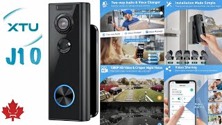 XTU J10 HD Video Doorbell Home Security Must Have [upl. by Samford]