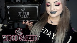 Witch Casket Monthly Subscription Box Unboxing  Candle Magick  September 2024 [upl. by Ameerak]