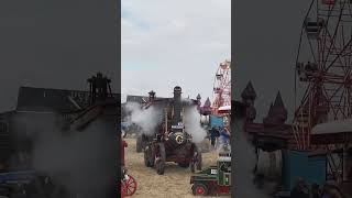 Haddenham Steam Rally 2024  Steam Whistle Blow  Huge Whistling Tones  Steaming Days british TRAC [upl. by Noet]