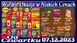 Lidl Nowa Gazetka Promocyjna od Czwartku 07122023 Najlepsze Okazje W Niskich Cenach [upl. by Elnora]