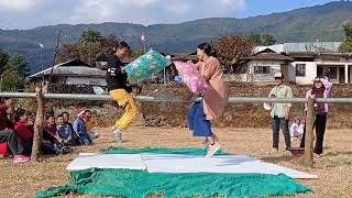 Purul Akutpa new year games womens pillow fights [upl. by Eiramalegna]