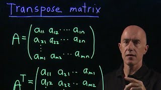 Transpose matrix  Lecture 4  Matrix Algebra for Engineers [upl. by Steffin247]