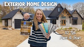 10 Tips Choosing Exterior Paint and Stain Colors  Designing a House [upl. by Domineca]