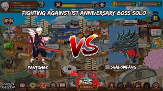 Ninja Kaizen  Fighting solo against Shadowfang amp dogs 1st anniversary event boss [upl. by Ahsikel185]