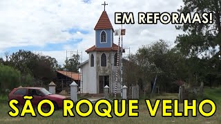 Na beira da rodovia uma capelinha em reformas  São Roque Velho  Bofete [upl. by Solberg726]