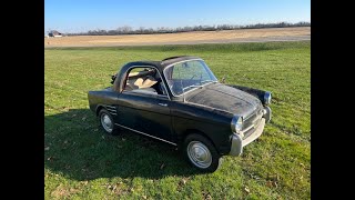 1959 Autobianchi Bianchina Transformable Running  Driving [upl. by Krakow]