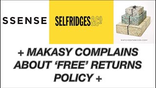 Is free Return ACTUALLY FREE  Ssense Selfridges Matchesfashion Duties and hidden fees [upl. by Mathur]