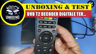 DVB T2 Decoder Digitale Terrestre 2024 no Wifi  SHUNWEIQTEK Invisibile [upl. by Auqinat368]