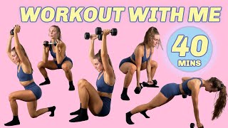 FULL BODY WORKOUT  LOW IMPACT HIGH INTENSITY 40 min real time [upl. by Proudfoot563]