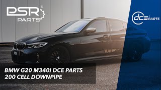 BMW G20 M340i  DCE Parts 200 Cell Downpipe  OEM OPF amp Catback [upl. by Eugnimod]