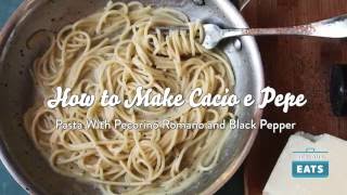 How to Make Cacio e Pepe Pasta with Cheese and Black Pepper [upl. by Aihsekel]