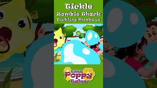 Tickle Zombie Shark tickling Monkeys littlepoppytales shorts viral trendingshorts [upl. by Russi]