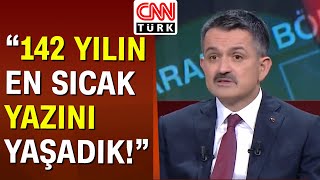 Bakan Bekir Pakdemirli quot150 bin hektar orman kaybettik Yanan alanlarda yapılaşma olmayacakquot [upl. by Finn454]