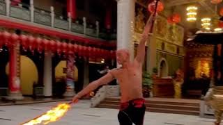 Fire Sword Dancing in Taiwanese Temple [upl. by Laroc]