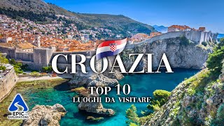 Croazia Top 10 Posti e Luoghi da Visitare  4K Guida di Viaggio [upl. by Johansen]