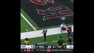 Josh Downs with a spectacular catch for a 24yard Gain vs Houston Texans [upl. by Calle]