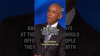 Barack Obama says at the DNC people should offer “grace” to people they don’t agree with [upl. by Ecyak]