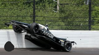 Indycar Indy500 2023 OWard Canapino Crashes indy500 indycar indycar [upl. by Acenes]