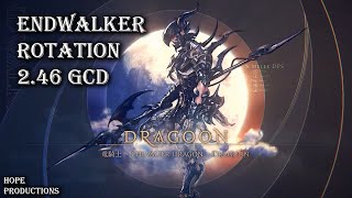 Endwalker Dragoon Rotation Final Fantasy XIV 246 GCD [upl. by Latoniah]