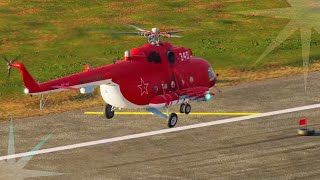 DCS World  Mi8 helicopter  Landing directly from the loop  730 [upl. by Aman]