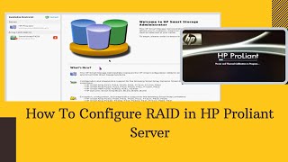 How To Configure RAID in HP Proliant Server [upl. by Jary]