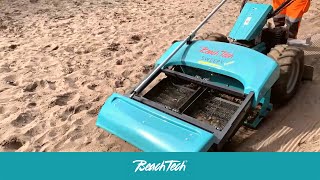 Sifting sand on volleyball courts  BeachTech [upl. by Acile893]