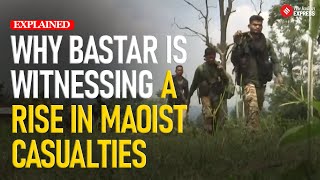 5 Maoists killed in encounter in Chhattisgarh’s Bastar 2 jawans injured [upl. by Ahseyi385]