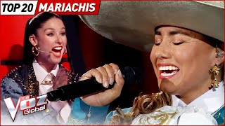 Top 20 MARIACHIS IMPRESIONANTES en La Voz [upl. by Helbonia]