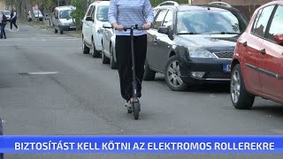 Biztosítást kell kötni az elektromos rollerekre [upl. by Essa]