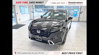 2024 Honda CRV Hybrid Touring  Black on Grey [upl. by Enymsaj]