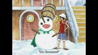 One Piece  Luffy amp Usopp play in snow [upl. by Nugent480]