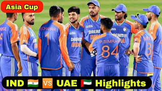 India A vs UAE Highlights 2024 IND A VS UAE Mens T20 emerging Asia Cup 2024 highlights IND VS UAE [upl. by Zined934]