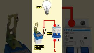 Photocell wiring diagram shortvideo [upl. by Omoj]