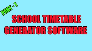 Time Table for school  School Timetable  Class Routine  Part 1 timetablekaisebanye [upl. by Holland963]