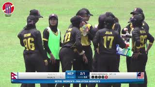 MCA WOMENS T20 QUADRANGULAR SERIES 2023  MALAYSIA VS NEPAL  MATCH 6 [upl. by Akimad877]