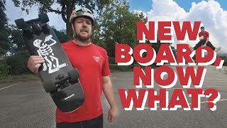 HOW TO LONGBOARDSKATEBOARD FOR BEGINNERS [upl. by Adas]