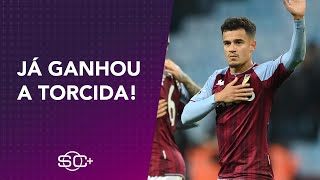 quotELE É Fquot Torcida do Aston Villa faz MÚSICA para Coutinho e ROCK N ROLL no SportsCenter [upl. by Niobe]