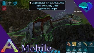 SOLO MEGALOSAURUS TAMING Ark Mobile S1E32 [upl. by Brynna499]