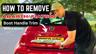 HOW to remove BOOT TRIM Abarth Fiat 500 [upl. by Nyleak]