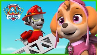 Marshall and Skye Save Adventure Bay and MORE  PAW Patrol Compilation  Cartoons for Kids [upl. by Attelrac92]