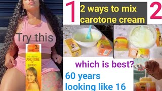 HOW TO MIX CAROTONE FOR A GLOWING LIGHTER SKIN without side effect  Mix your carotone this way [upl. by Nivrad]