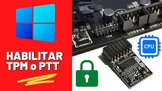 TPM 20  PTT HOW TO ENABLE FOR WINDOWS 11 [upl. by Giana]