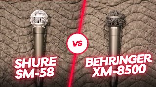 Shure SM58 vs Behringer XM8500 [upl. by Lemaceon]