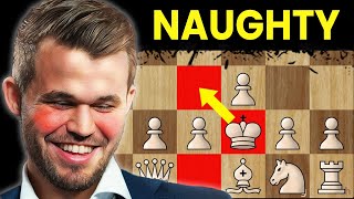 WHAT Magnus Brings out his King on Move 3  Incredible Chess Games Moves Tactics amp Gambits [upl. by Aisena]