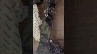 Revenge in RENEGADE320 boots by demonia at gothic footwear gothgirl unboxing [upl. by Tawnya]