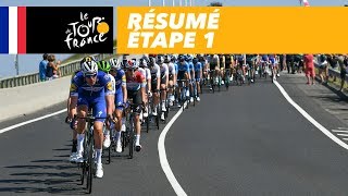 Résumé  Étape 1  Tour de France 2018 [upl. by Ahsain]